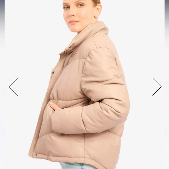 NWT Splendid Faux Leather Puffer M - Picture 8 of 11